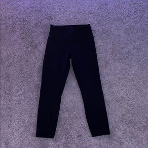 Black lululemon wunder train leggings